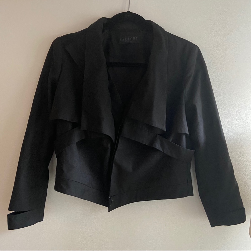 Factory by Erik Hart deconstructed black blazer